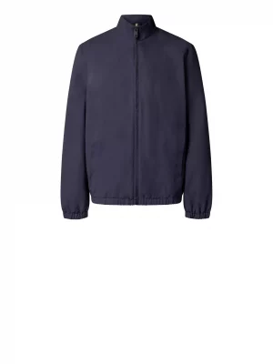 Grosse Piece Blouson Nylon Elastiquee Bleu Fonce
