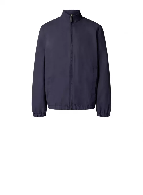 Grosse Piece Blouson Nylon Elastiquee Bleu Fonce