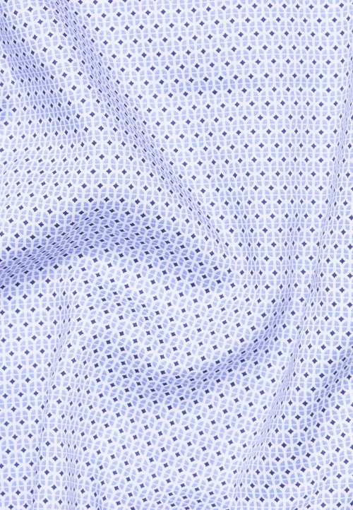 Chemise Manches Longues Ville Imprime Geometrique Bleu Clair – Image 5