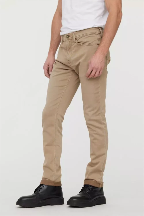 Jean Sport Jog Beige Beige Moyen – Image 3