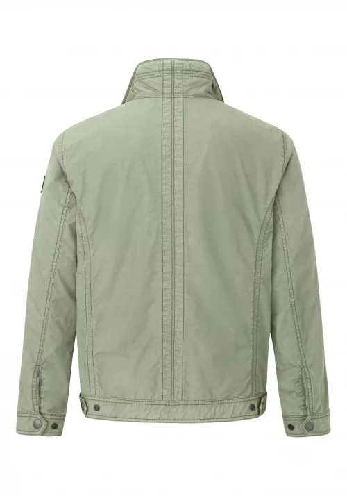 Grosse Piece Blouson Coton Droit Vert Moyen – Image 2