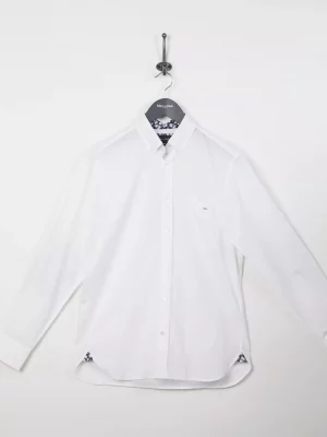 Chemise Manches Longues Sport Uni Coudieres Blanc