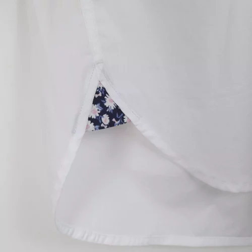 Chemise Manches Longues Sport Uni Coudieres Blanc – Image 4