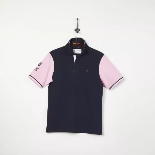 Polo Manches Courtes Maillot Coq Dos Bleu Fonce