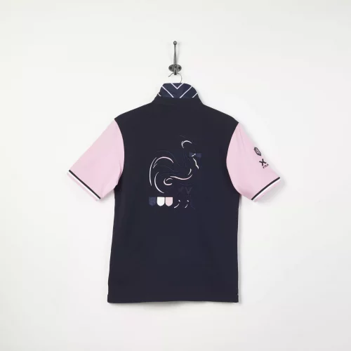 Polo Manches Courtes Maillot Coq Dos Bleu Fonce – Image 2