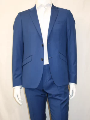 Costume 2 Pieces Toile Bleu Roi Las Bang Bleu Moyen