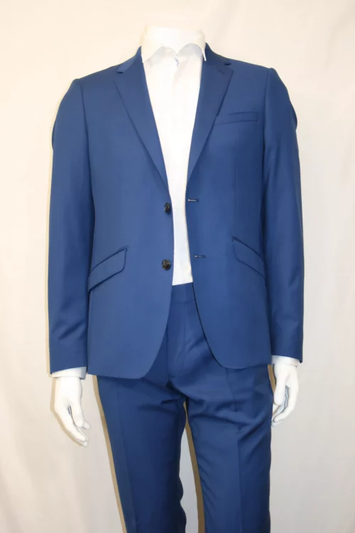 Costume 2 Pieces Toile Bleu Roi Las Bang Bleu Moyen