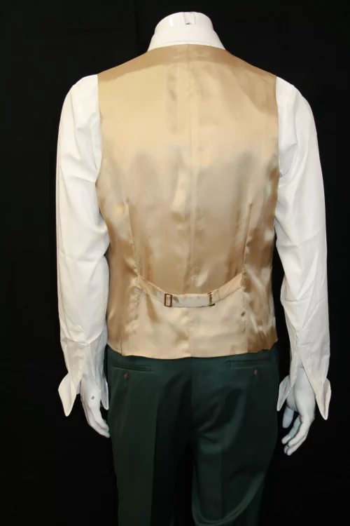 Costume 3 Pieces Serge Verte Las Bang Casino Vert Fonce – Image 6