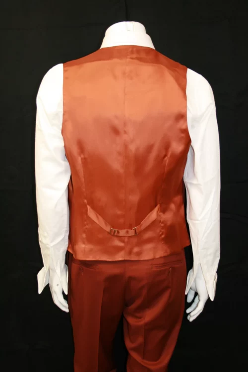 Costume 3 Pieces Serge Brique Las Bang Casino Rouge Moyen – Image 6