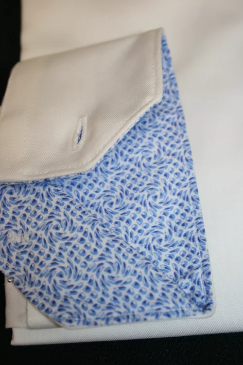 Chemise Manches Longues Ville Twill Avec Oppo Modern Blanc – Image 2