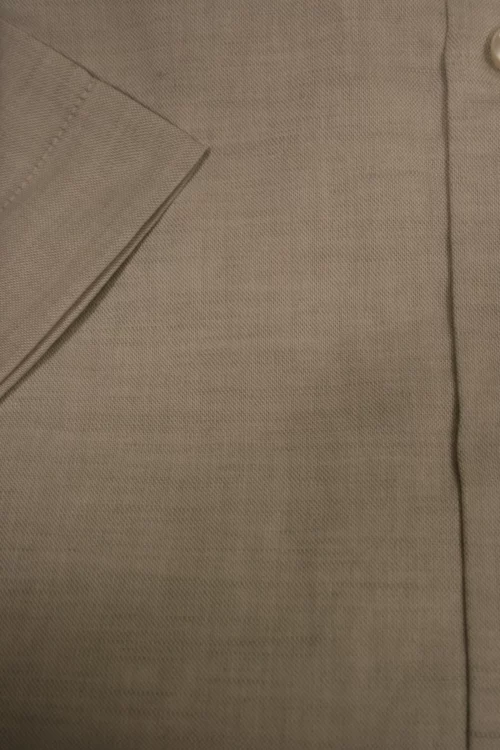 Chemise Manches Courtes Sport Coton Lin Modern Oppo Gris Clair – Image 2