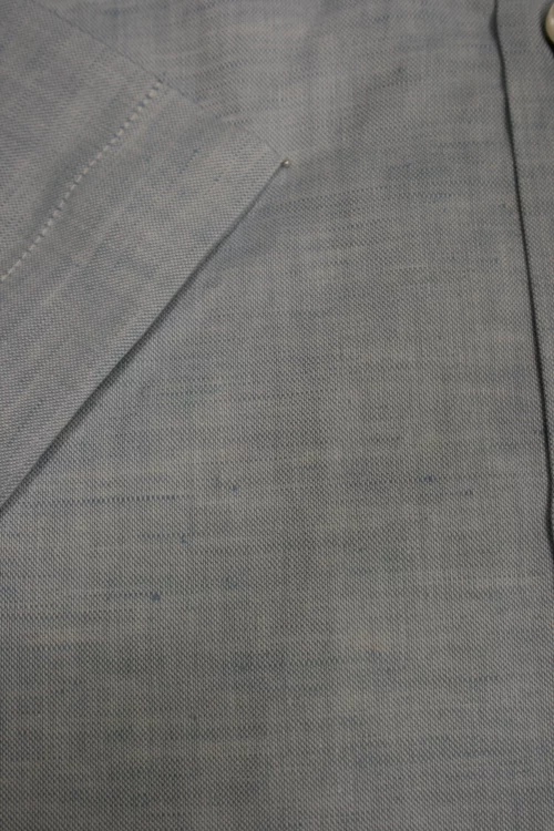 Chemise Manches Courtes Sport Coton Lin Modern Oppo Bleu Clair – Image 3