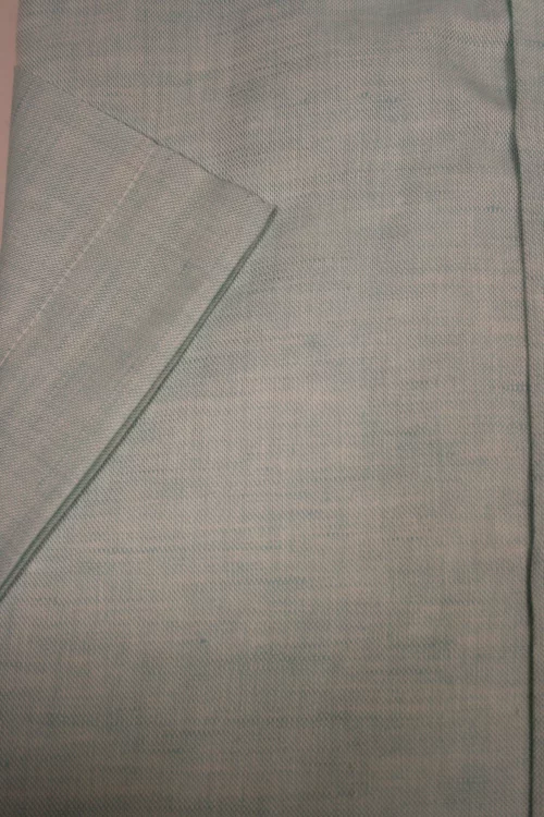 Chemise Manches Courtes Sport Coton Lin Modern Oppo Vert Clair – Image 2