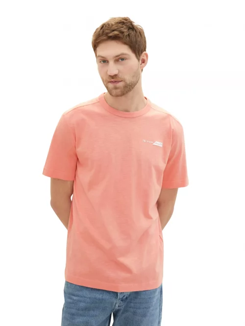 T-shirt Manches Courtes Flamme Logo Rubber Orange Moyen – Image 2