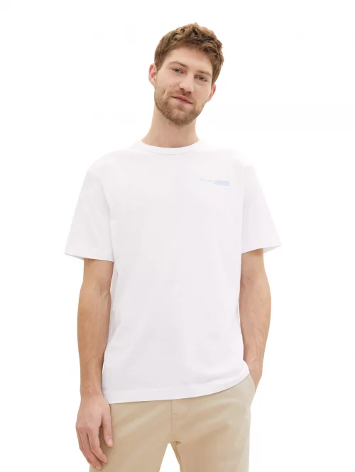 T-shirt Manches Courtes Flamme Logo Rubber Blanc – Image 2