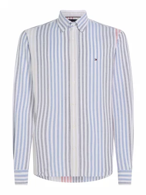 Chemise Manches Longues Sport Rayure Multico Bleu Moyen