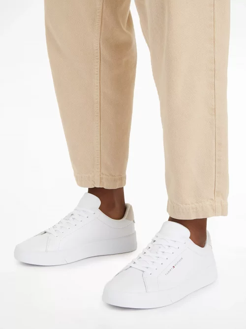 Accessoire Chaussures Sneaker Cuir Blanc – Image 3