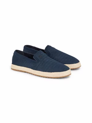 Accessoire Chaussures Espadrille Tressee Bleu Fonce