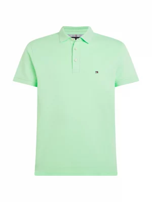 Polo Manches Courtes Pique Slim Uni 1985 Vert Clair