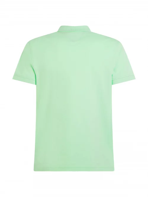 Polo Manches Courtes Pique Slim Uni 1985 Vert Clair – Image 2