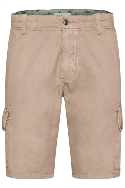 Pantalon Bermuda  Cargo Uni Beige Clair