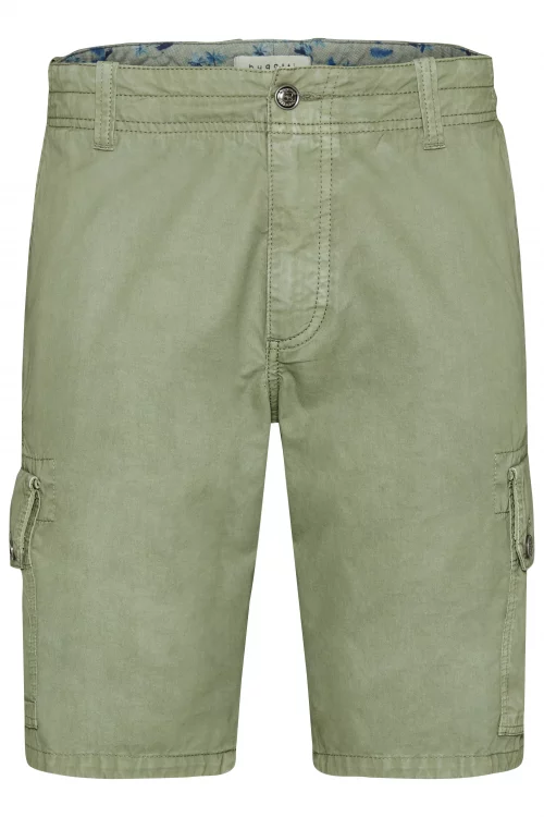 Pantalon Bermuda  Cargo Uni Kaki Fonce