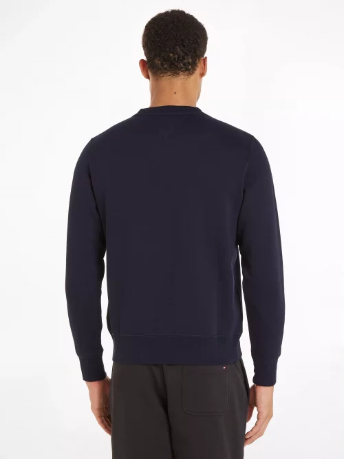 Pull Sweat  Logo Col Rond Bleu Fonce – Image 2