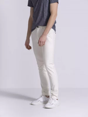 Pantalon Sport Broken Twill Lyocell Beige Clair