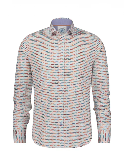 Chemise Manches Longues Sport Cadillac Bleu Fonce