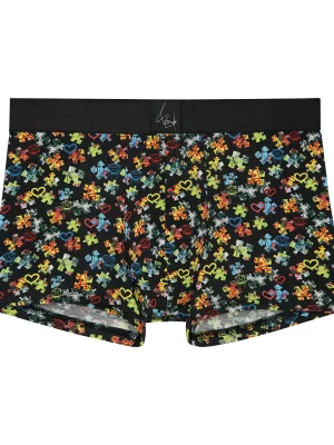 Accessoire Shorty Puzzle St Valentin Noir Moyen