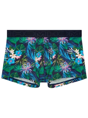 Accessoire Shorty Imprime Floral Bleu Moyen