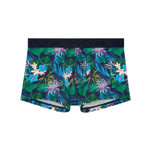 Accessoire Shorty Imprime Floral Bleu Moyen