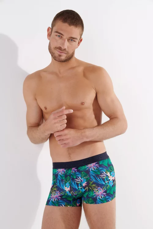Accessoire Shorty Imprime Floral Bleu Moyen – Image 2