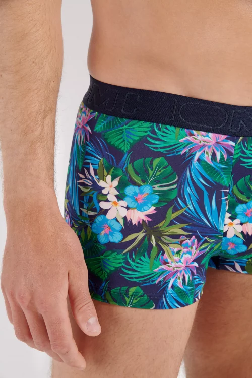 Accessoire Shorty Imprime Floral Bleu Moyen – Image 3