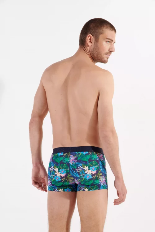 Accessoire Shorty Imprime Floral Bleu Moyen – Image 4