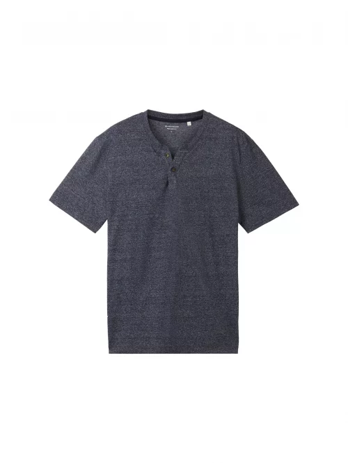 T-shirt Manches Courtes Tunisien Chine Bleu Fonce