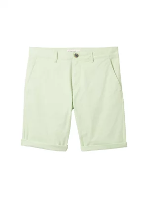 Pantalon Bermuda  Gabardine Stretch Vert Clair