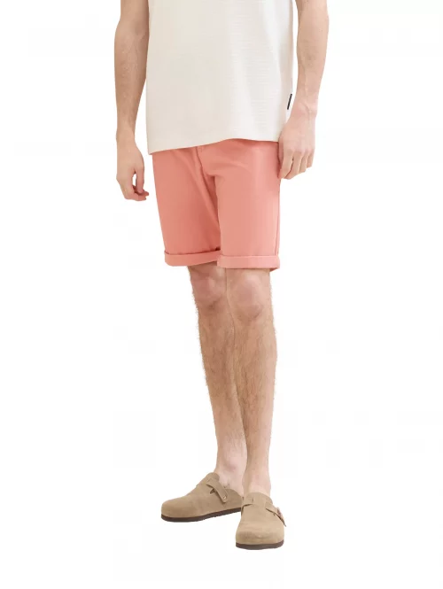 Pantalon Bermuda  Gabardine Stretch Orange Moyen – Image 2