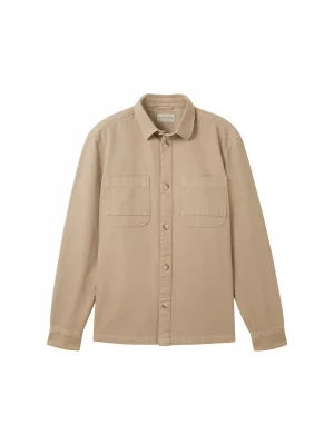 Grosse Piece Blouson Surchemise Coton Beige Moyen