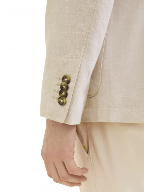 Veste Ville Lin Coton 3pp Beige Clair – Image 4