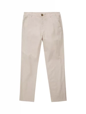 Pantalon Sport Lin Coton Elastique Beige Clair