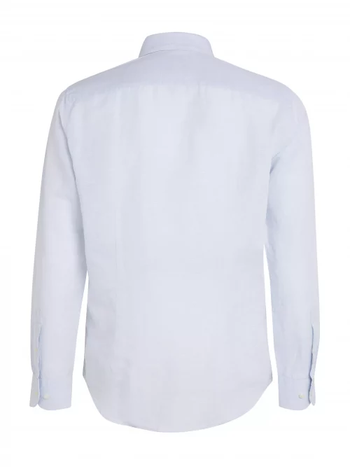Chemise Manches Longues Sport Coton Lin Oppo Bleu Clair – Image 2