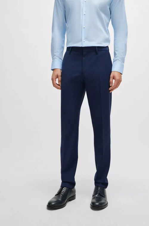 Costume 2 Pieces Fil A Fil Bleu Fonce – Image 4