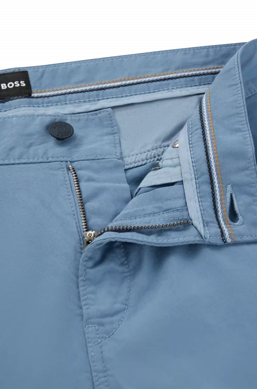 Jean Sport Satin Uni Bleu Moyen – Image 3
