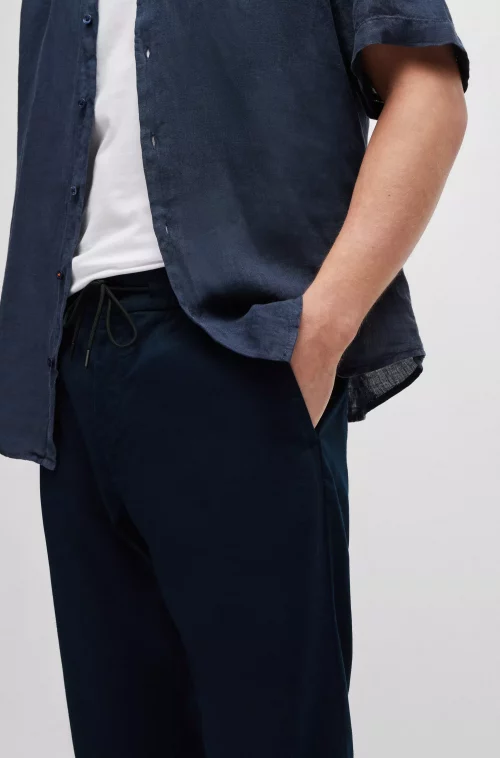 Pantalon Sport Lin Cordon Bleu Fonce – Image 4