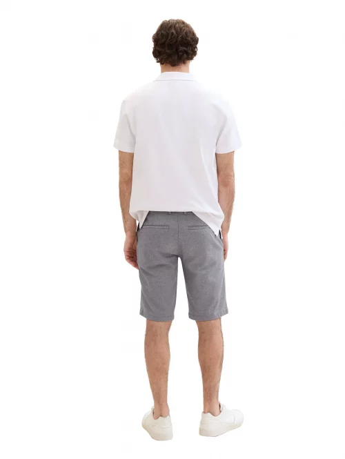 Pantalon Bermuda  Chevron Bleu Fonce – Image 3