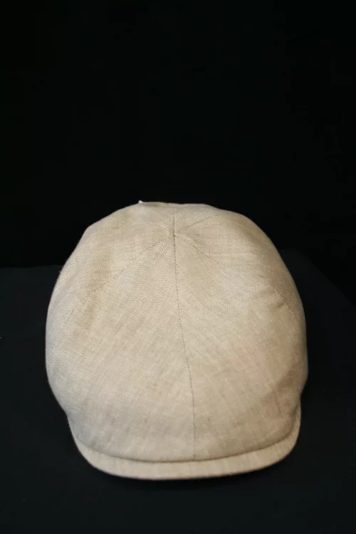 Accessoire Casquette Lin Chevron Beige Moyen – Image 2