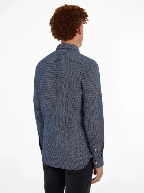 Chemise Manches Longues Sport Foulard Bleu Fonce – Image 2