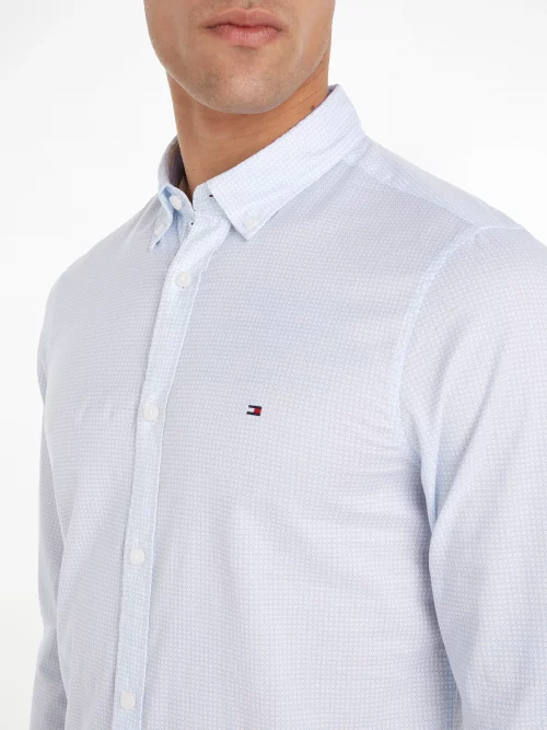 Chemise Manches Longues Sport Foulard Bleu Clair – Image 3