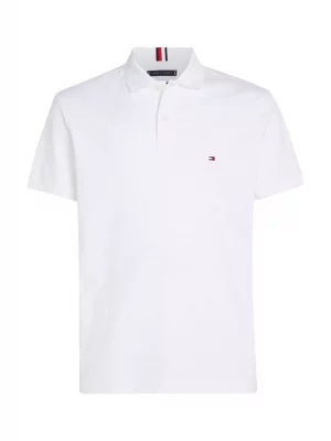 Polo Manches Courtes Jersey Mercerise Blanc